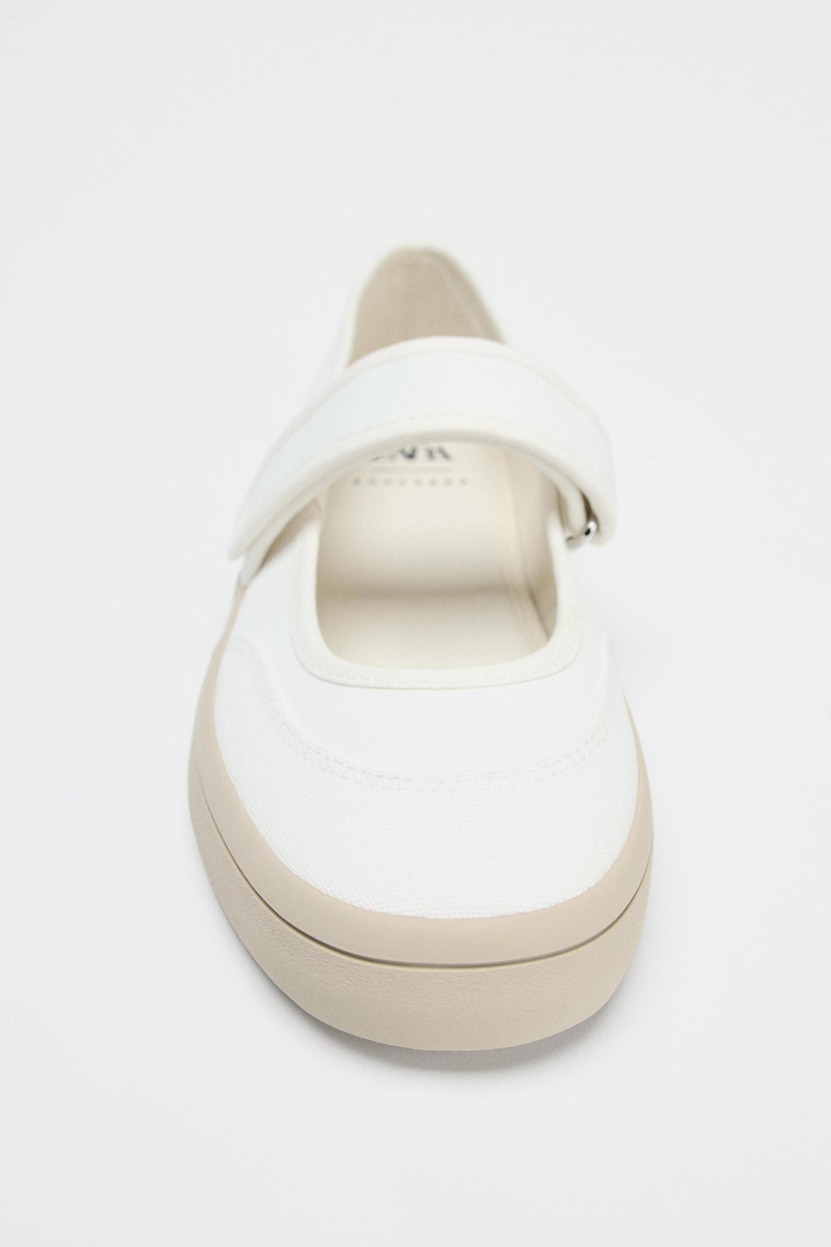 FABRIC STRAP BALLET FLATS Product Image