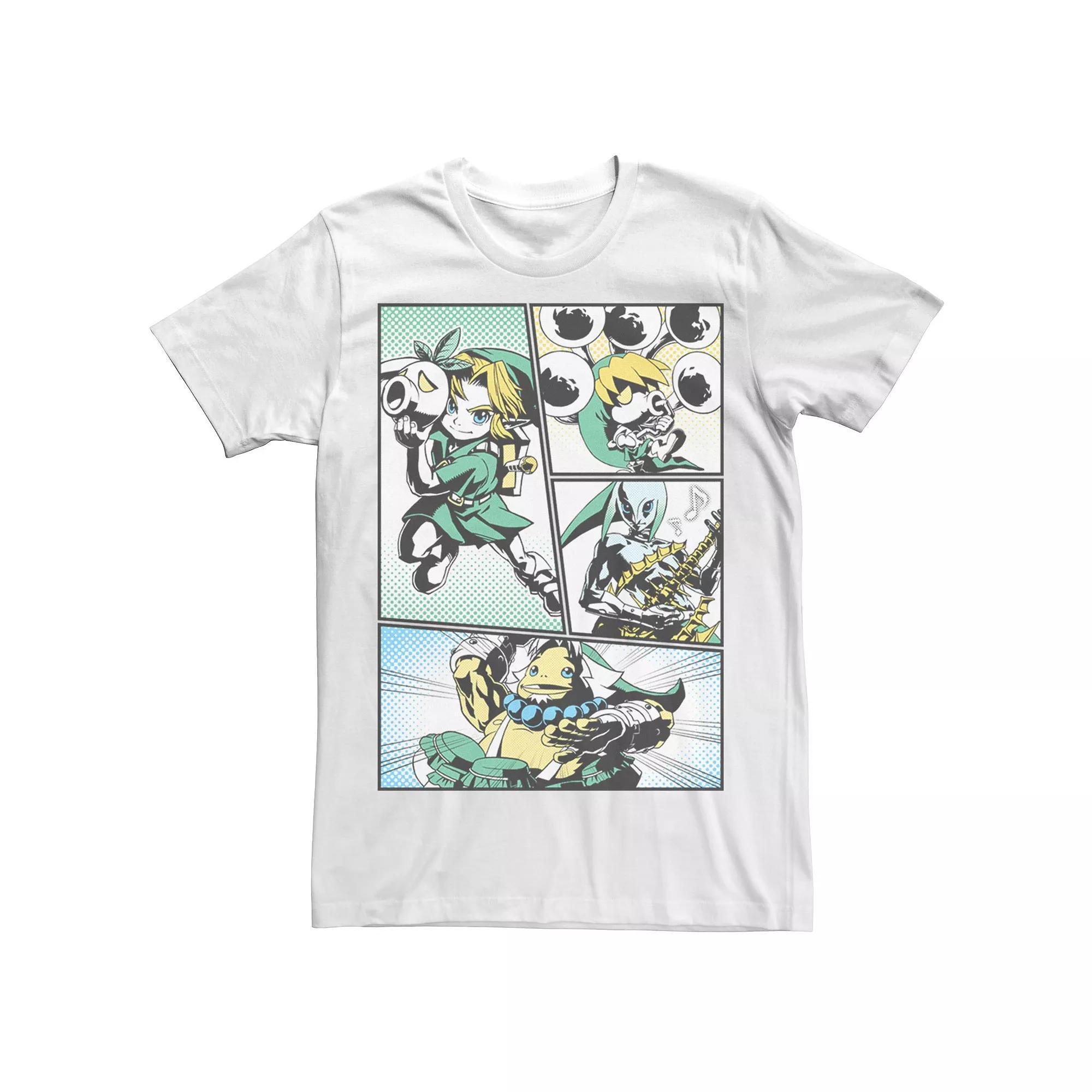 Men's Nintendo Zelda Link Manga Comic Graphic Tee, Size: Medium, White Product Image