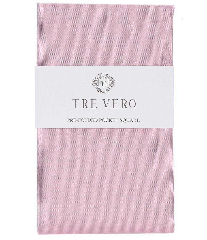 Tre Vero Solid Silk Pre-Folded Pocket Square Product Image