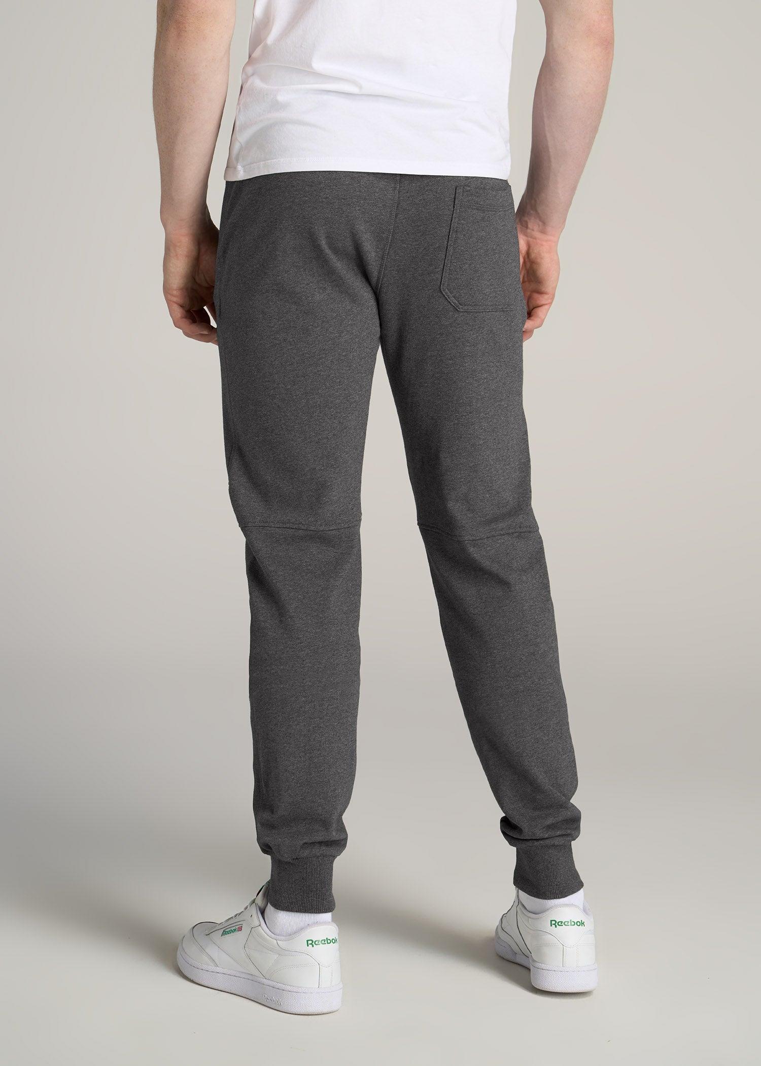 Wearever French Terry Joggers for Tall Men in Charcoal Mix Male Product Image