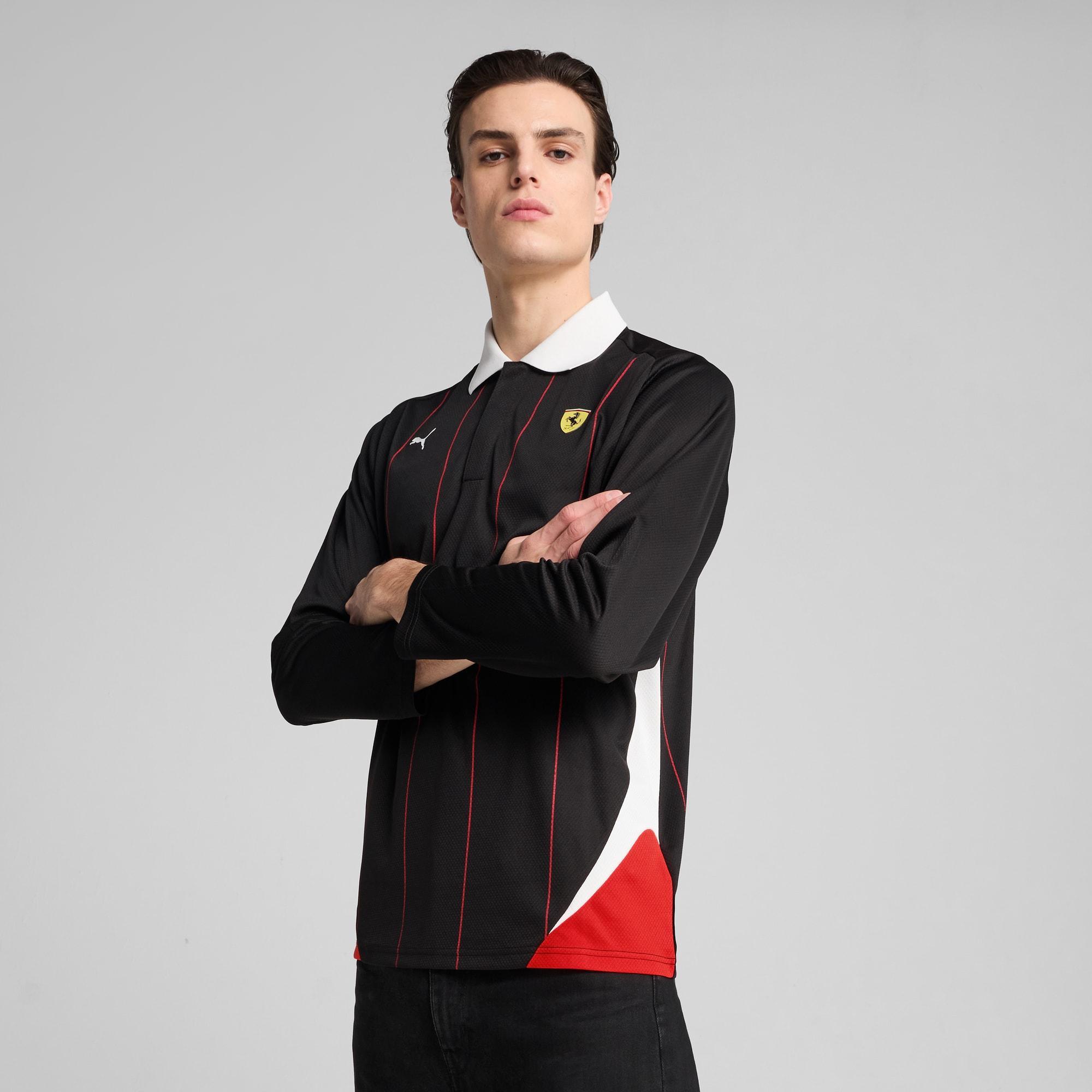 Scuderia Ferrari Race Men's Long Sleeve Polo Product Image