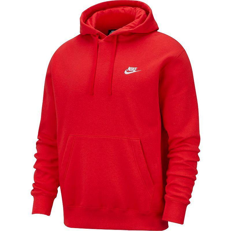 Men's Nike Sportswear Club Fleece Pullover Hoodie, Size: Large, University Red Product Image