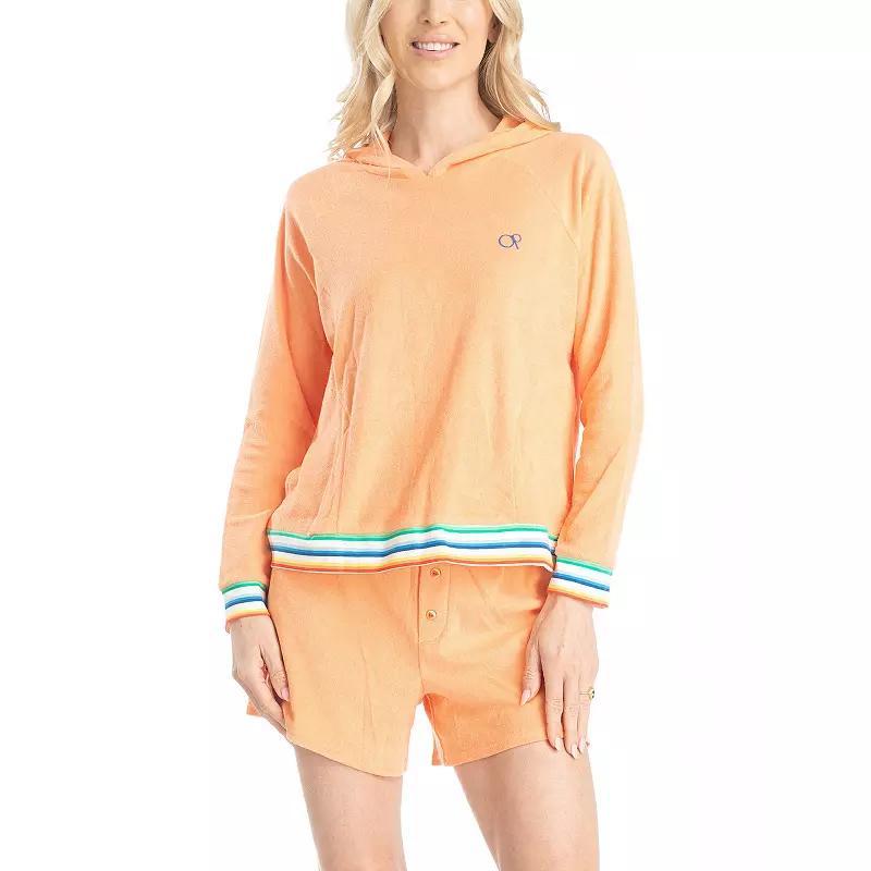 Ocean Pacific Womens Sunset Chaser Hoodie Short Set Product Image