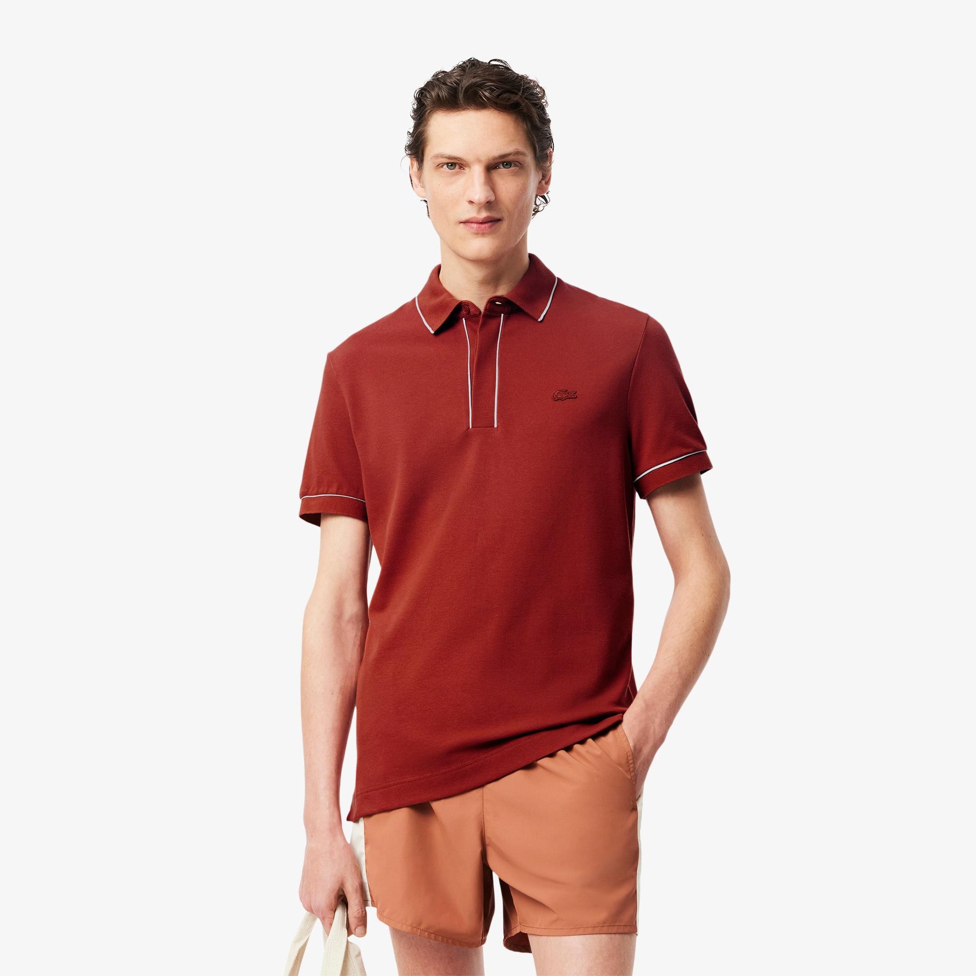 Regular Fit Paris Stretch Piqué Polo Shirt Product Image