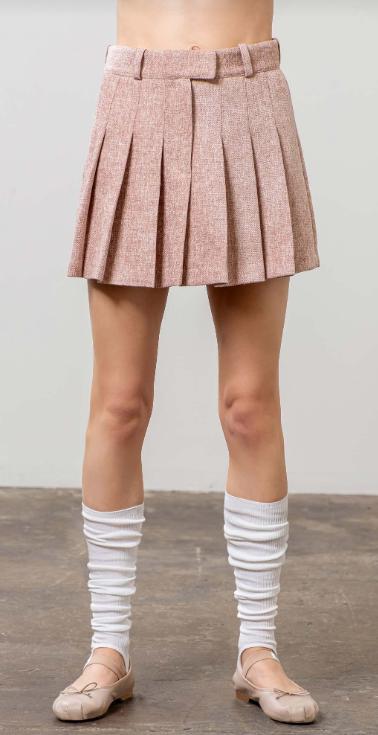 Pleated Mini Skirt Product Image
