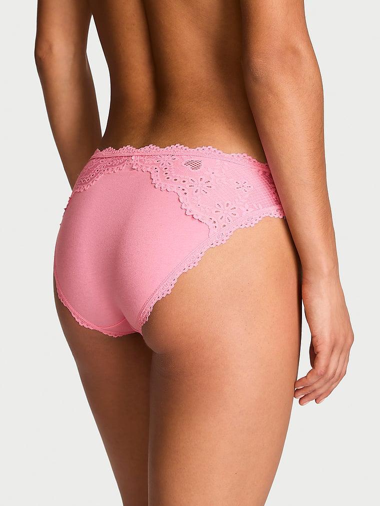 Heart Eyelet Cotton Bikini Panty Product Image