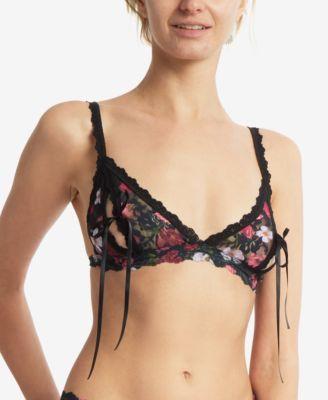 Hanky Panky Papillion Rose Open Bralette (Am I Dreaming (Floral Print)) Women's Lingerie Product Image