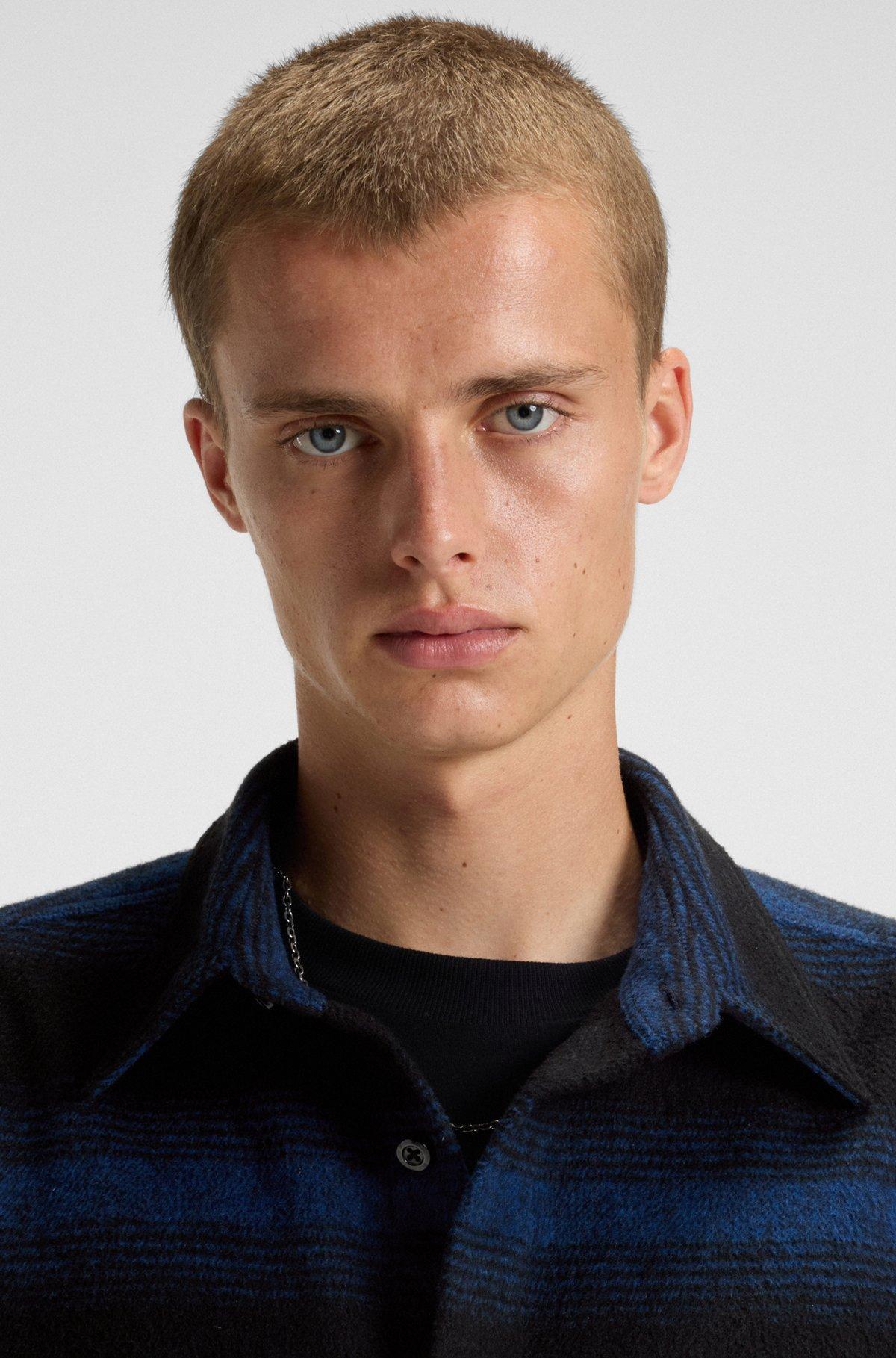 Oversize-fit shirt with shadow stripe Product Image