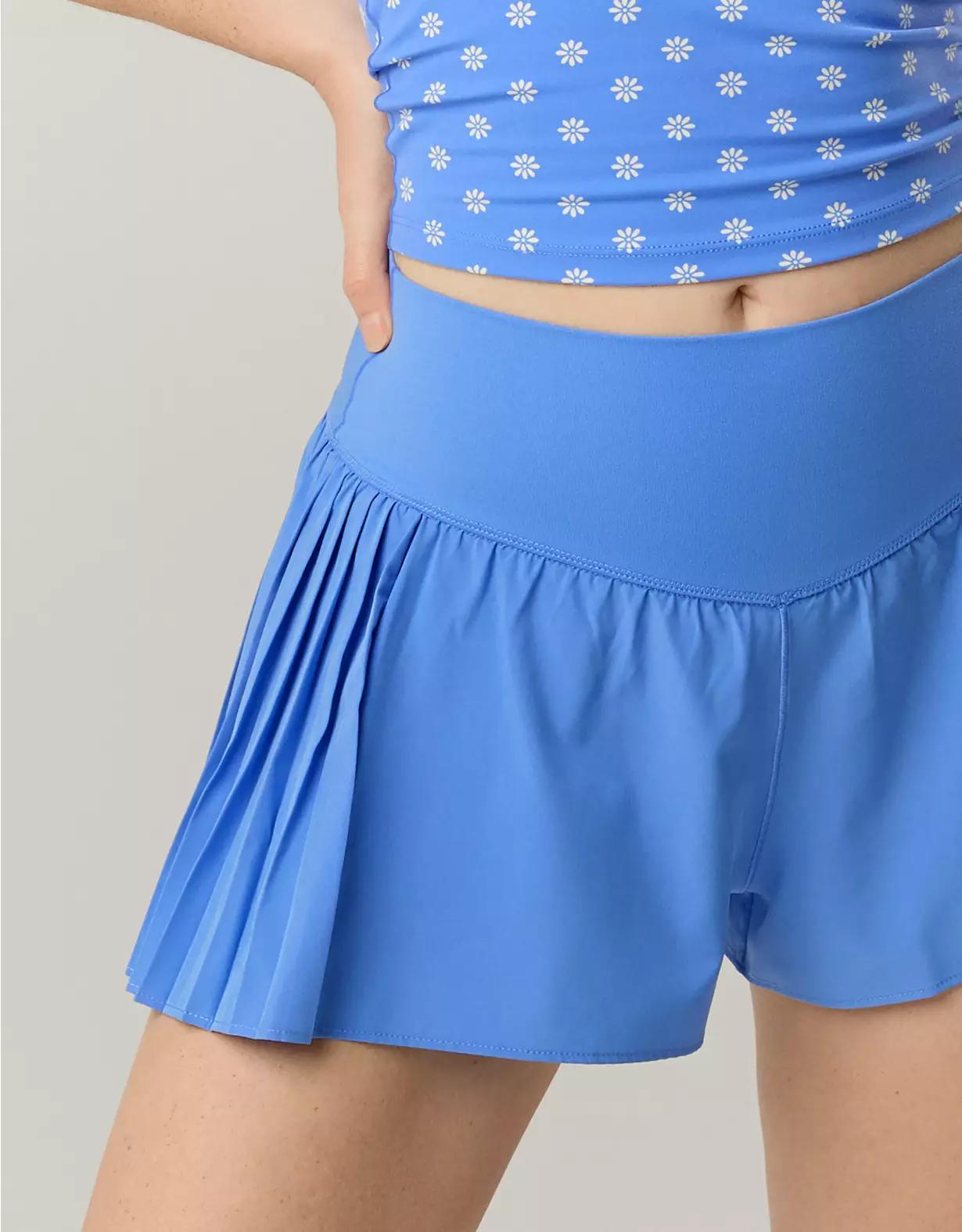 OFFLINE By Aerie Real Me Pleated Flowy Short Product Image