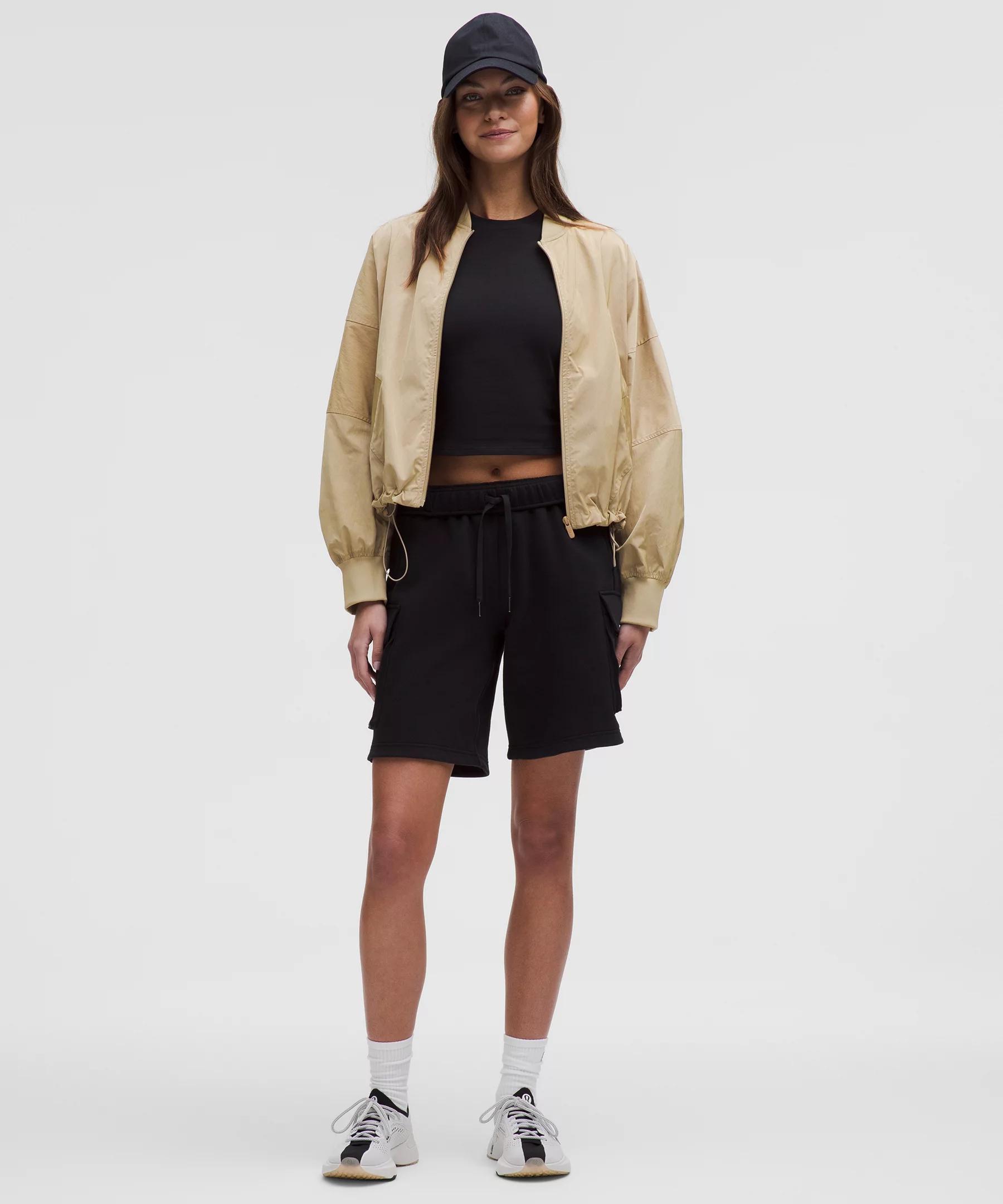 Lightweight Hem-Cinch Bomber Jacket Product Image