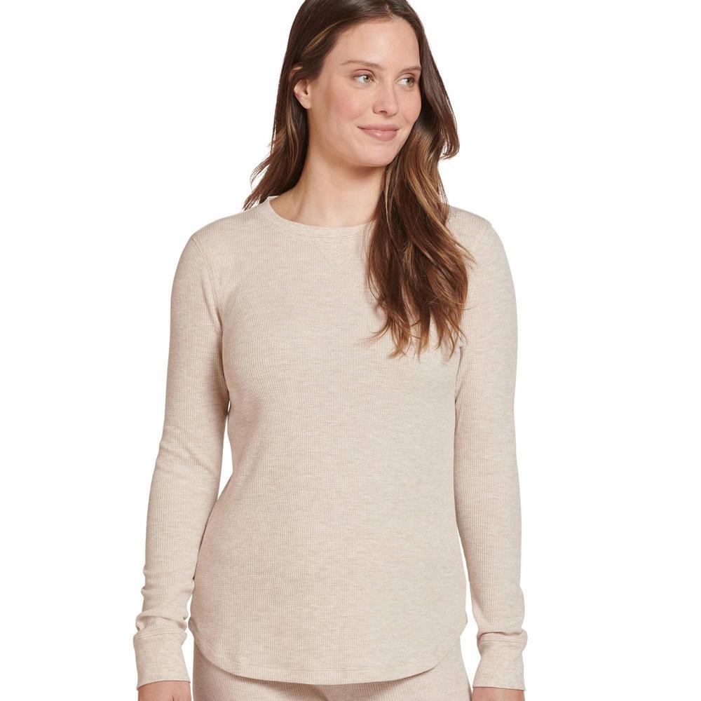 Jockey Womens Long Sleeve Waffle Crew Product Image