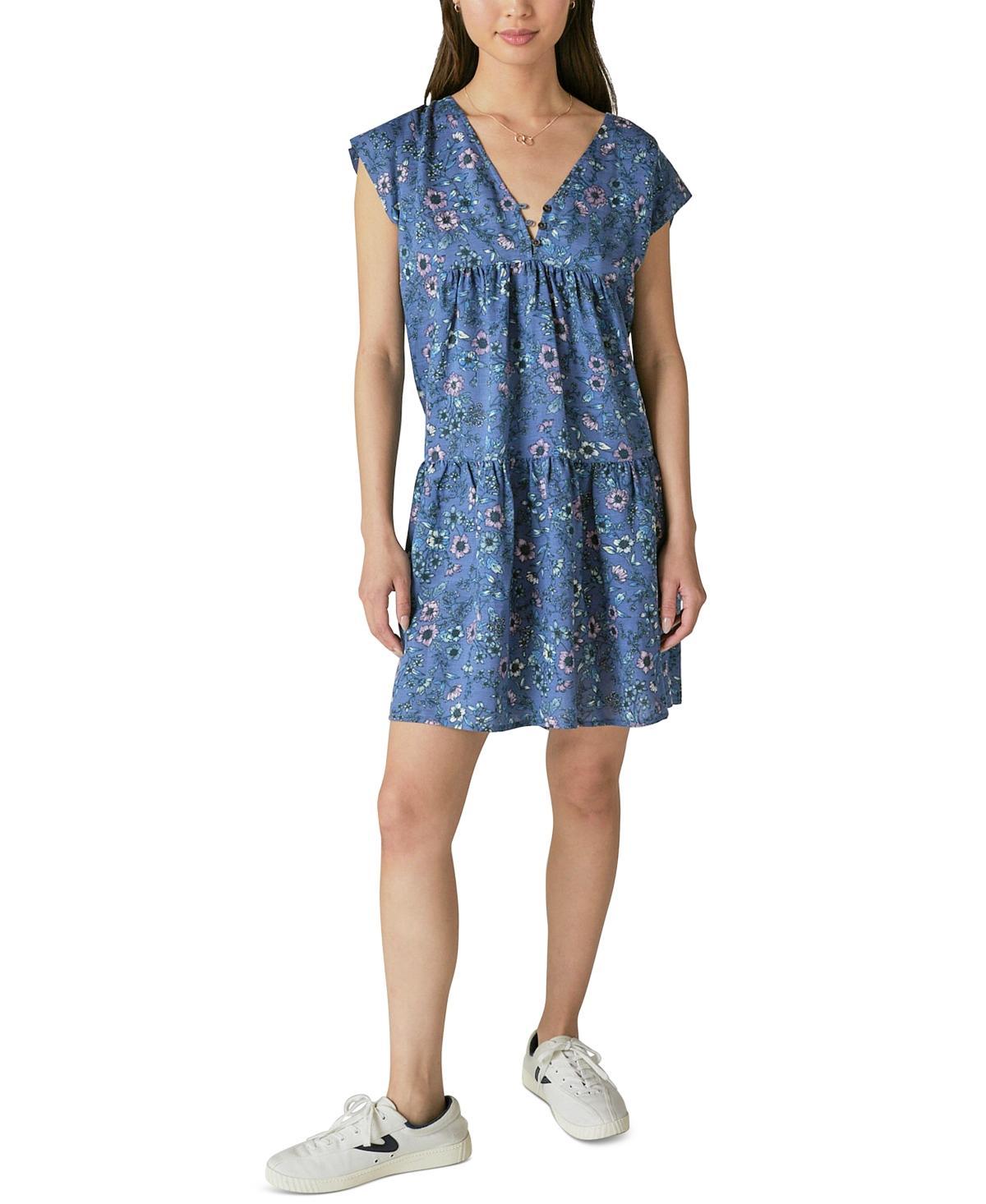 Lucky Brand Womens Floral-Print Mini Dress Product Image