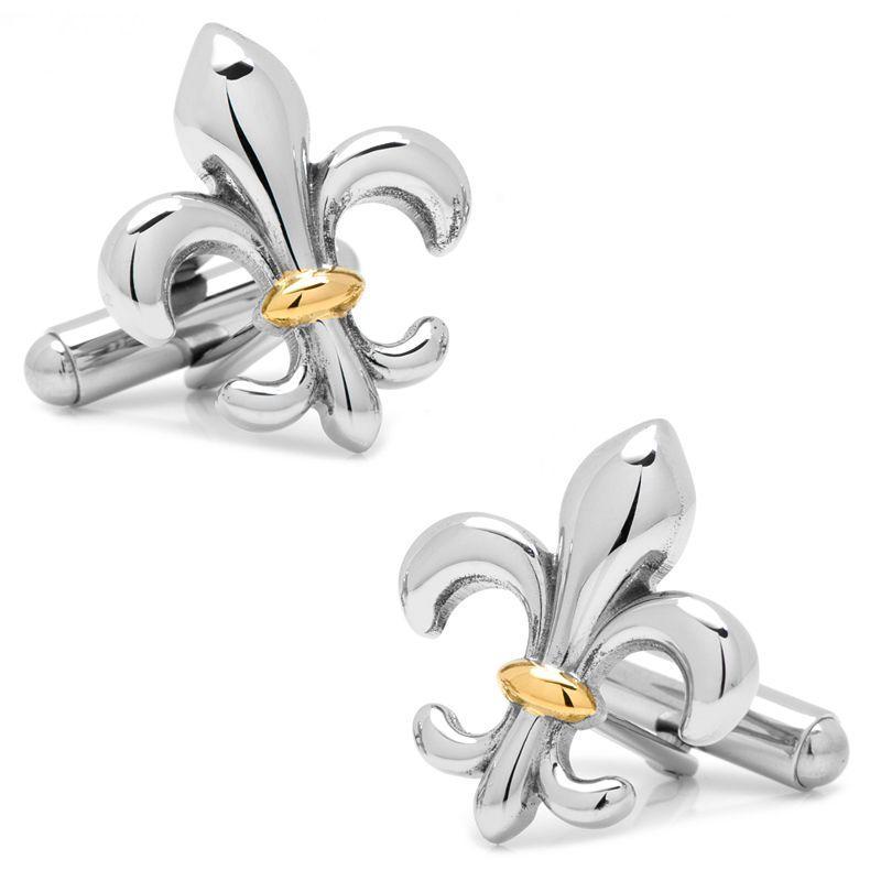 Mens Ox & Bull Trading Co. Fleur De Lis Cufflinks Product Image