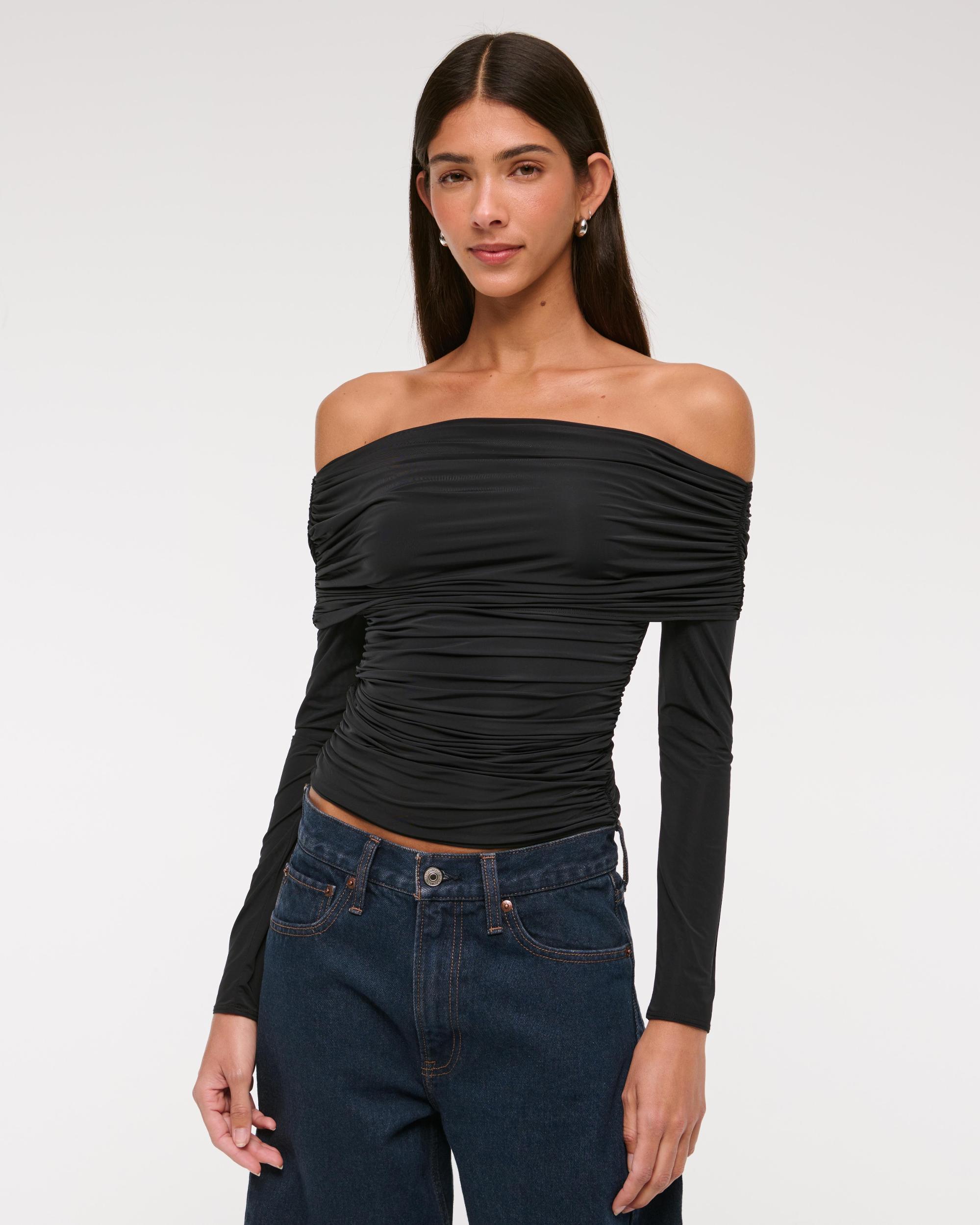 Asymmetrical Foldover Lace Top Product Image