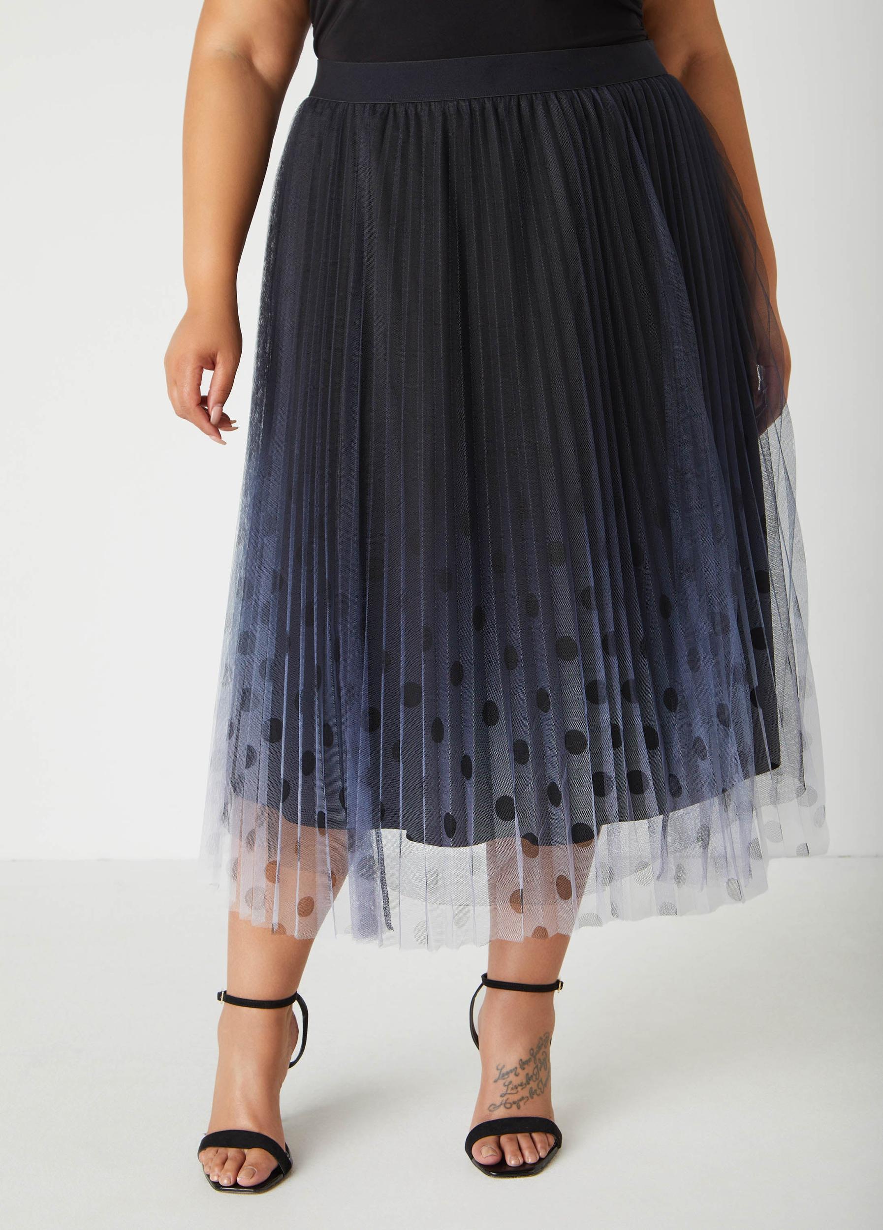 Plus Size Ombre Polka Dot Midaxi Skirt Ashley Stewart Product Image