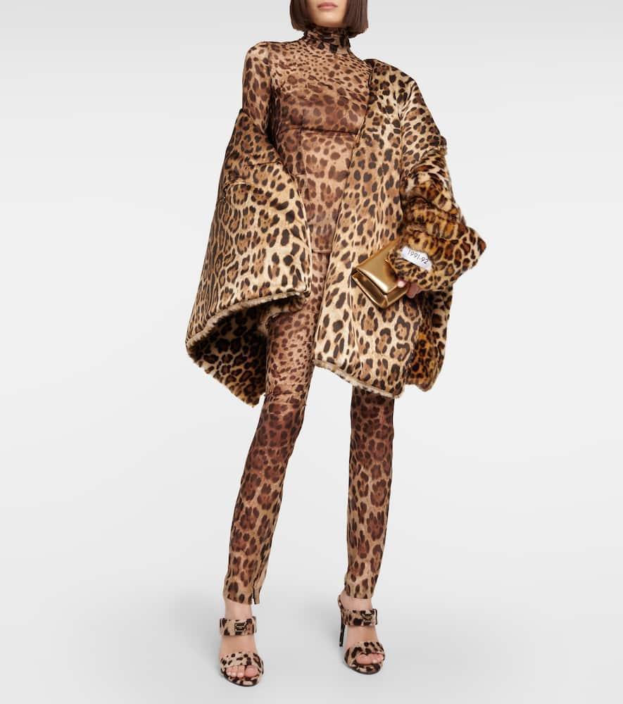 DOLCE & GABBANA Strampler Mit Leoparden-print In Leo New Product Image