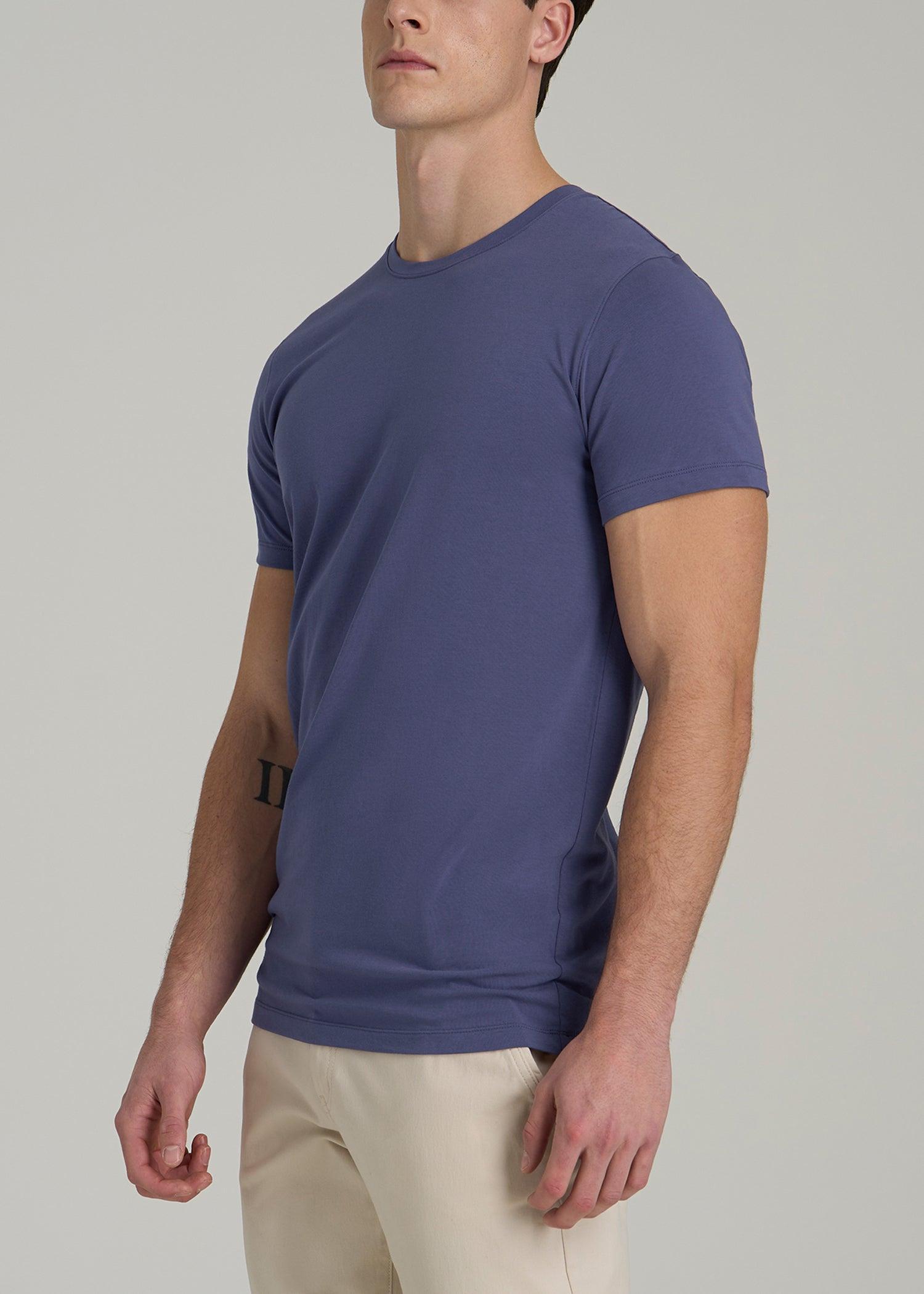 The Essential MODERN-FIT Crewneck Tee for Tall Men in Future Dusk Product Image