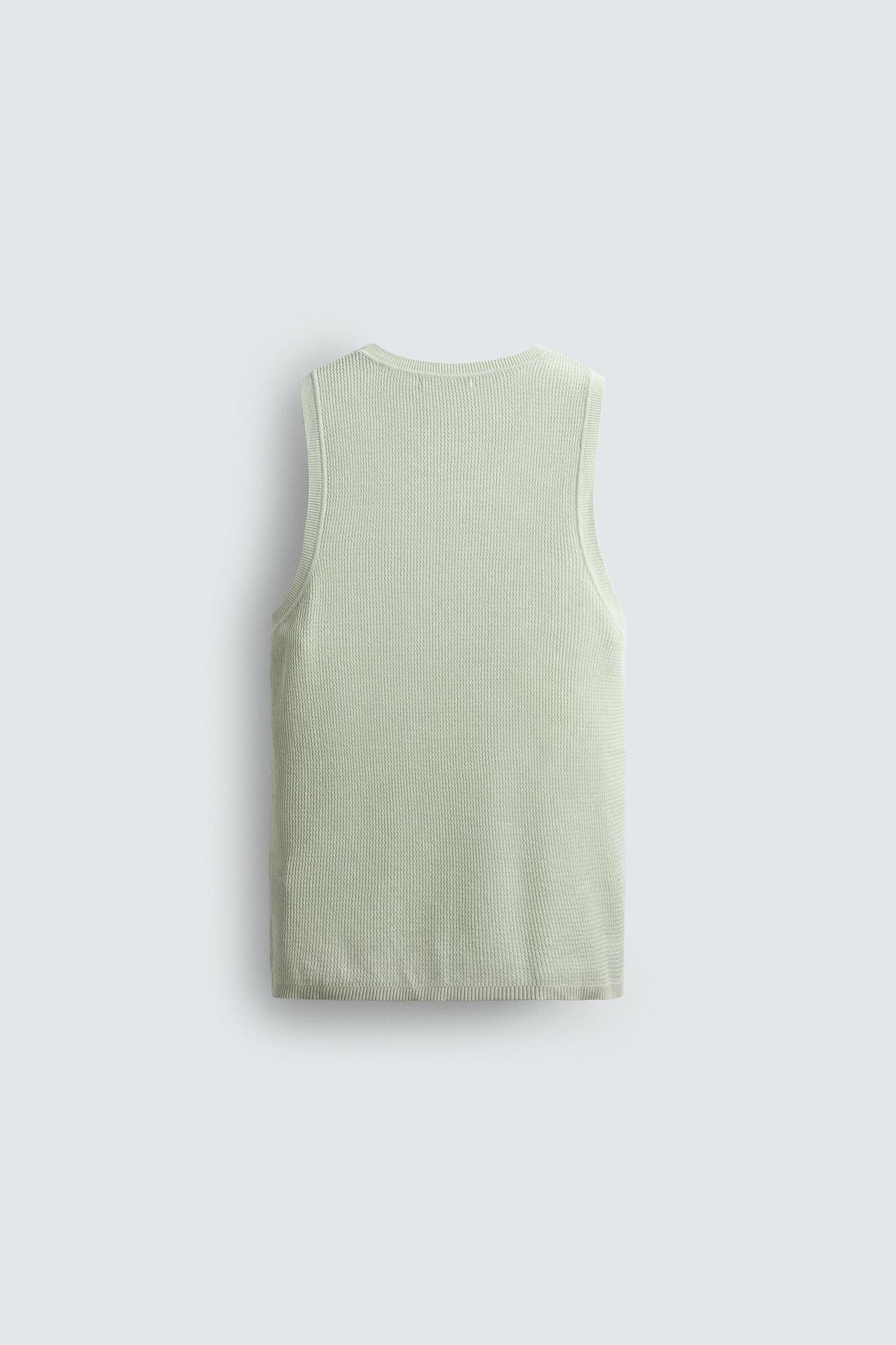 TEXTURED KNIT TANK TOP Product Image