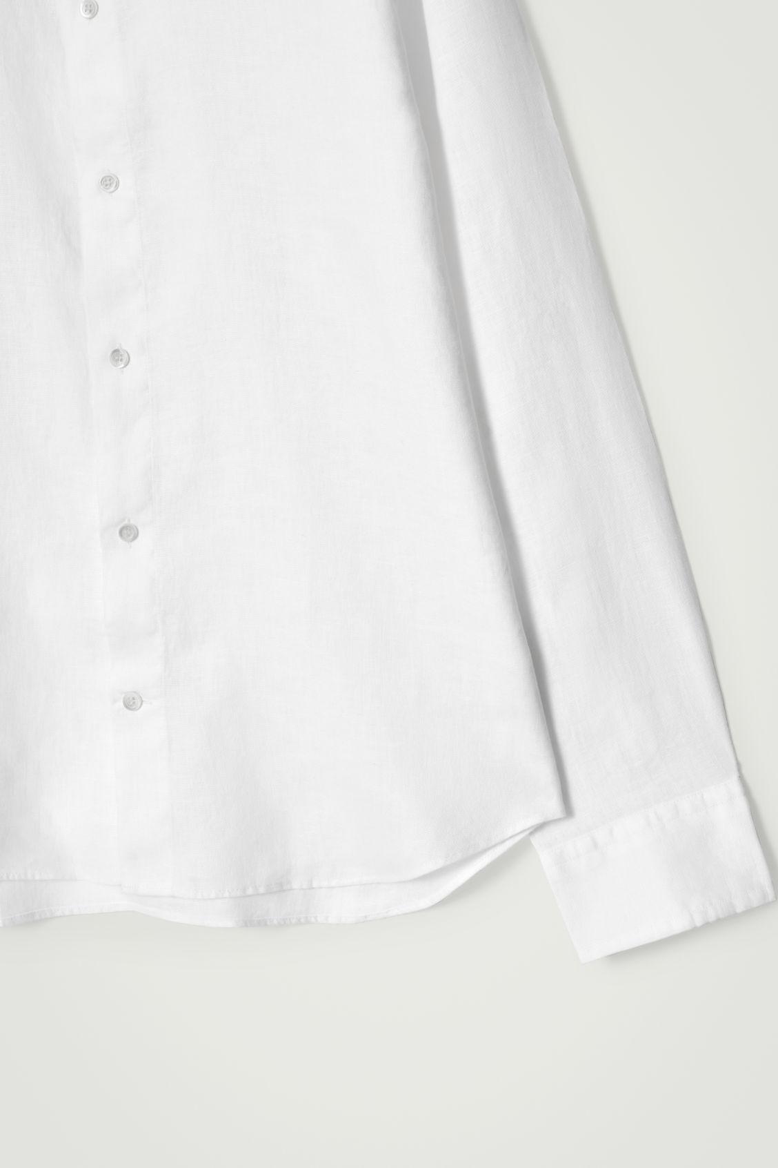 RELAXED LINEN LONG-SLEEVED SHIRT Product Image