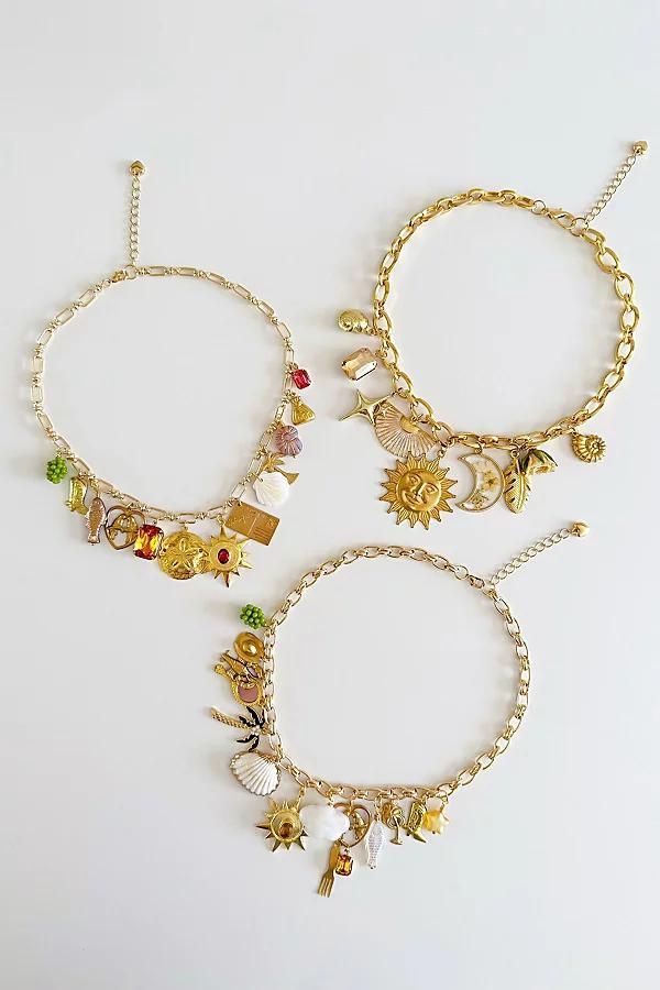 Shop Charming Tea Unique Celestial Charm Necklace Womens at Urban Outfitters Product Image