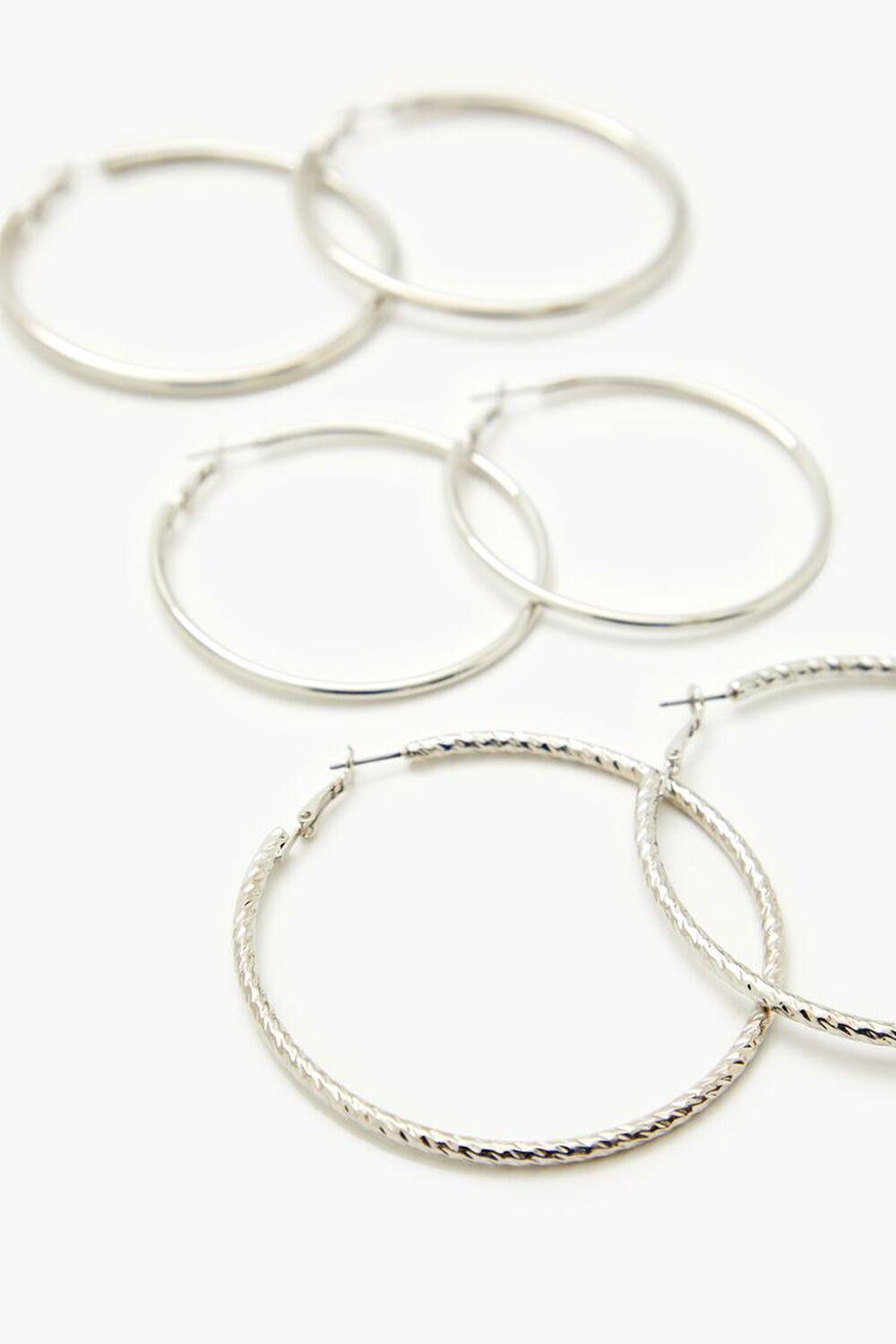 Etched Omega Hoop Earring Set | Forever 21 Product Image