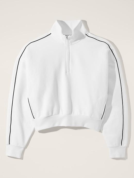 Forever Fleece 1/2 Zip High Hip Piping Sweatshirt Product Image