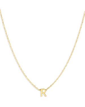 Womens 14K Yellow Gold Initial Pendant Necklace Product Image