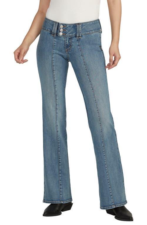 Silver Jeans Co. Womens Britt Low Rise Curvy Fit Flare Jeans Product Image