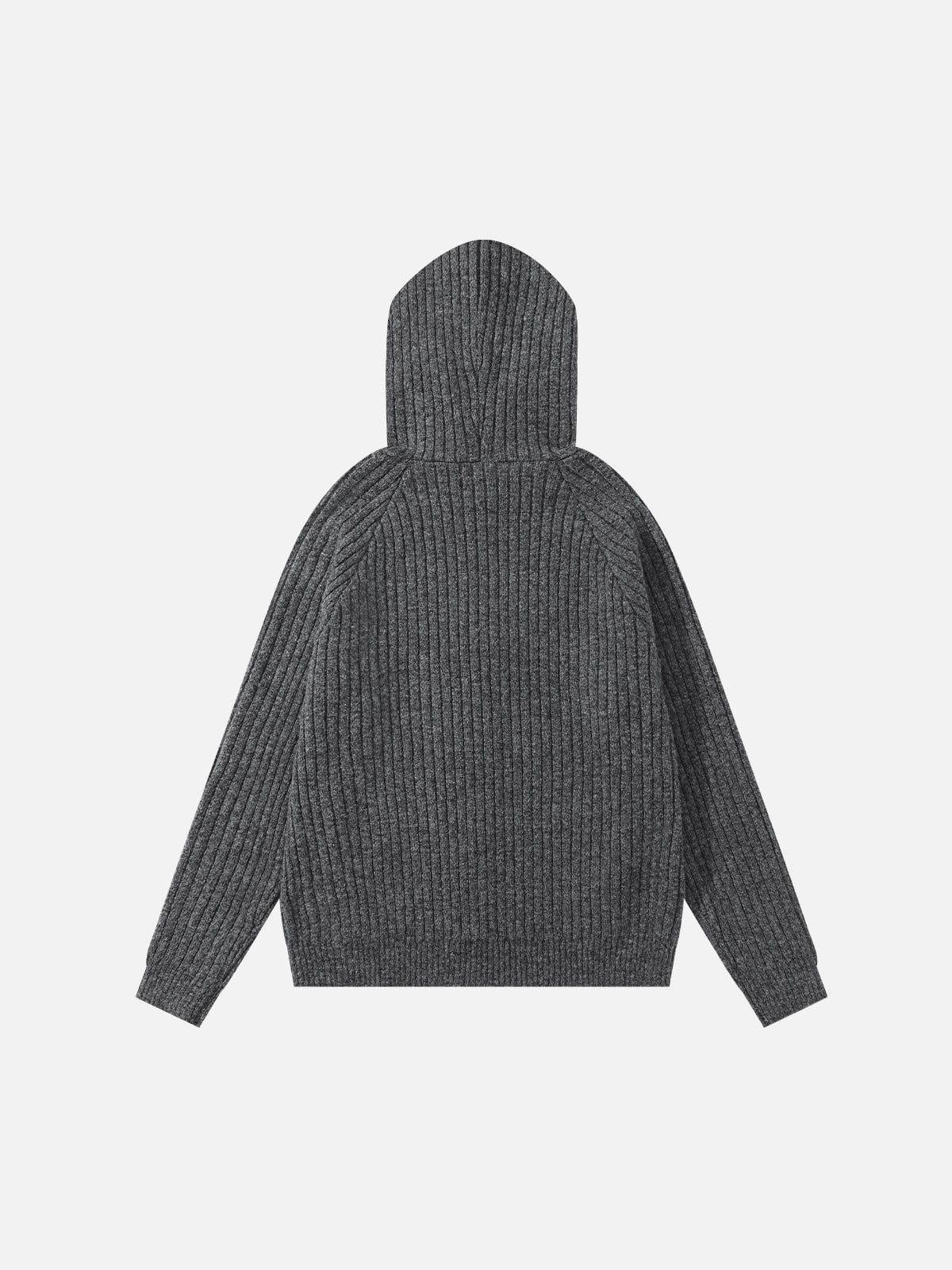 Aelfric Eden Cropped Knit Hoodie Product Image