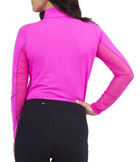 IBKUL Solid Long Sleeve Quarter Zip Top Product Image
