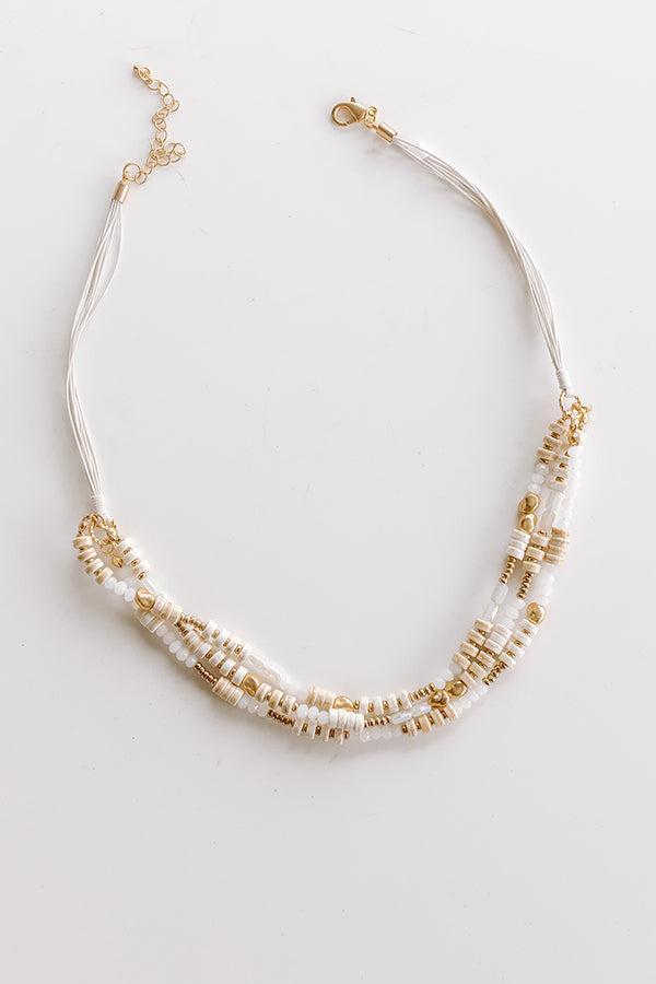 Bora Bora Trip Layered Necklace in Ivory Product Image