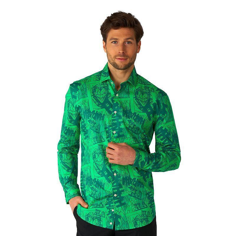 Men's OppoSuits Character Button-Down Shirt, Size: Small, The Joker Product Image