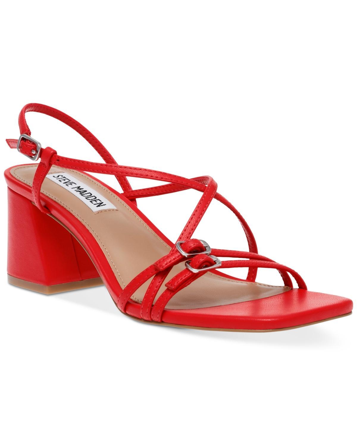 Steve Madden Womens Arline Strappy Block Heel Sandals Product Image