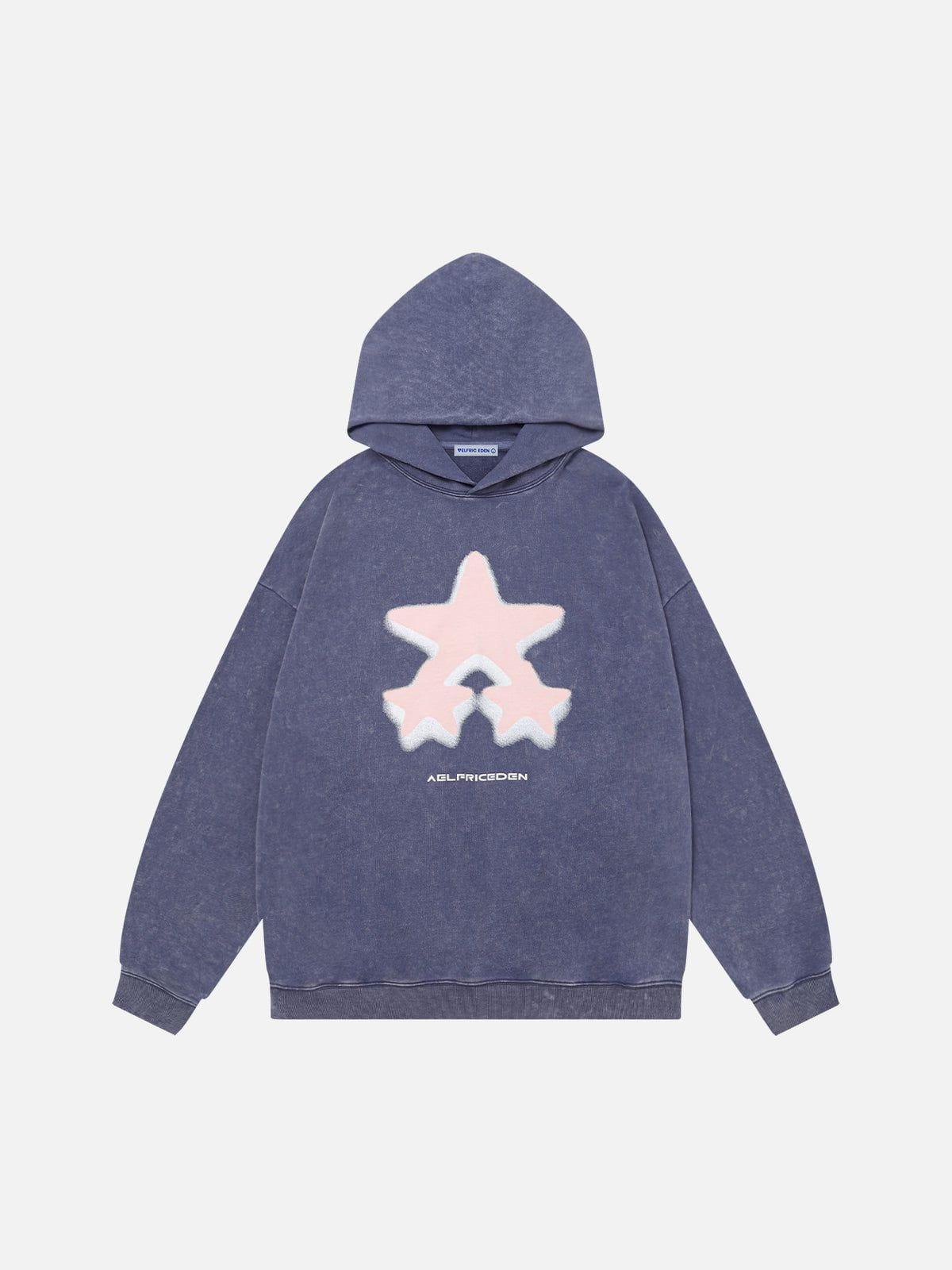 Aelfric Eden Blurring Star Washed Hoodie Product Image