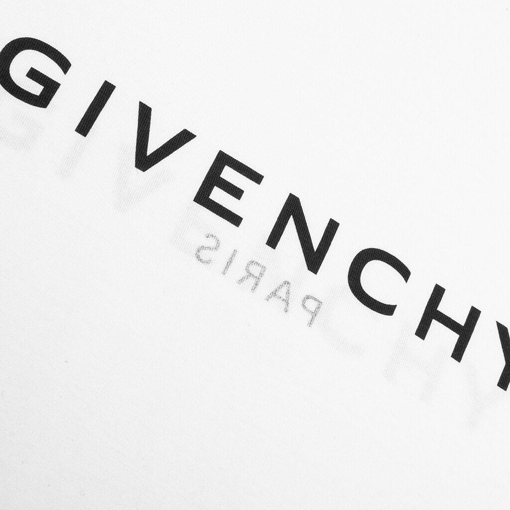 Slim Fit Reverse Print T-Shirt - White Male Product Image