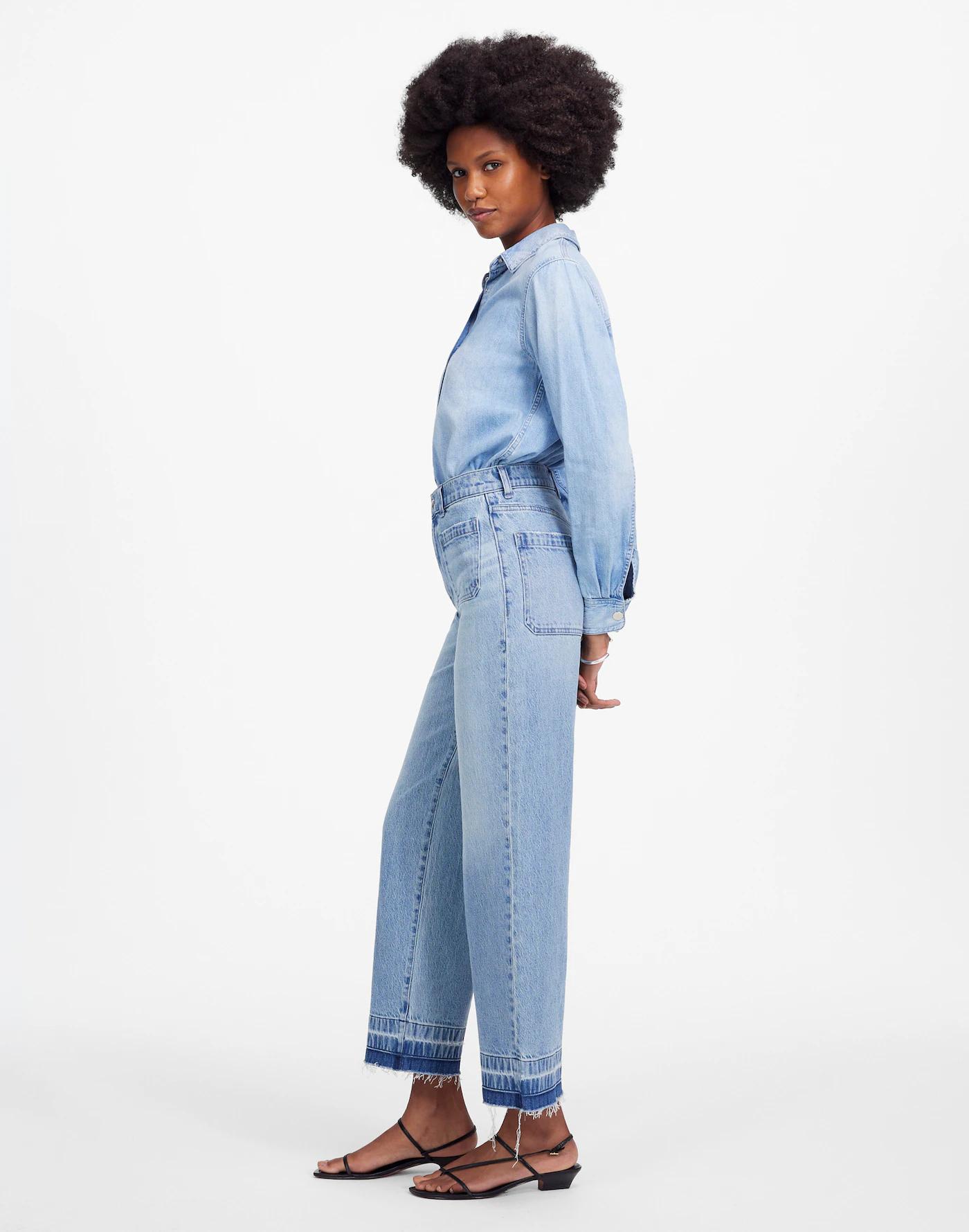 Emmett Wide-Leg Jean: Let Down Hem Edition Product Image