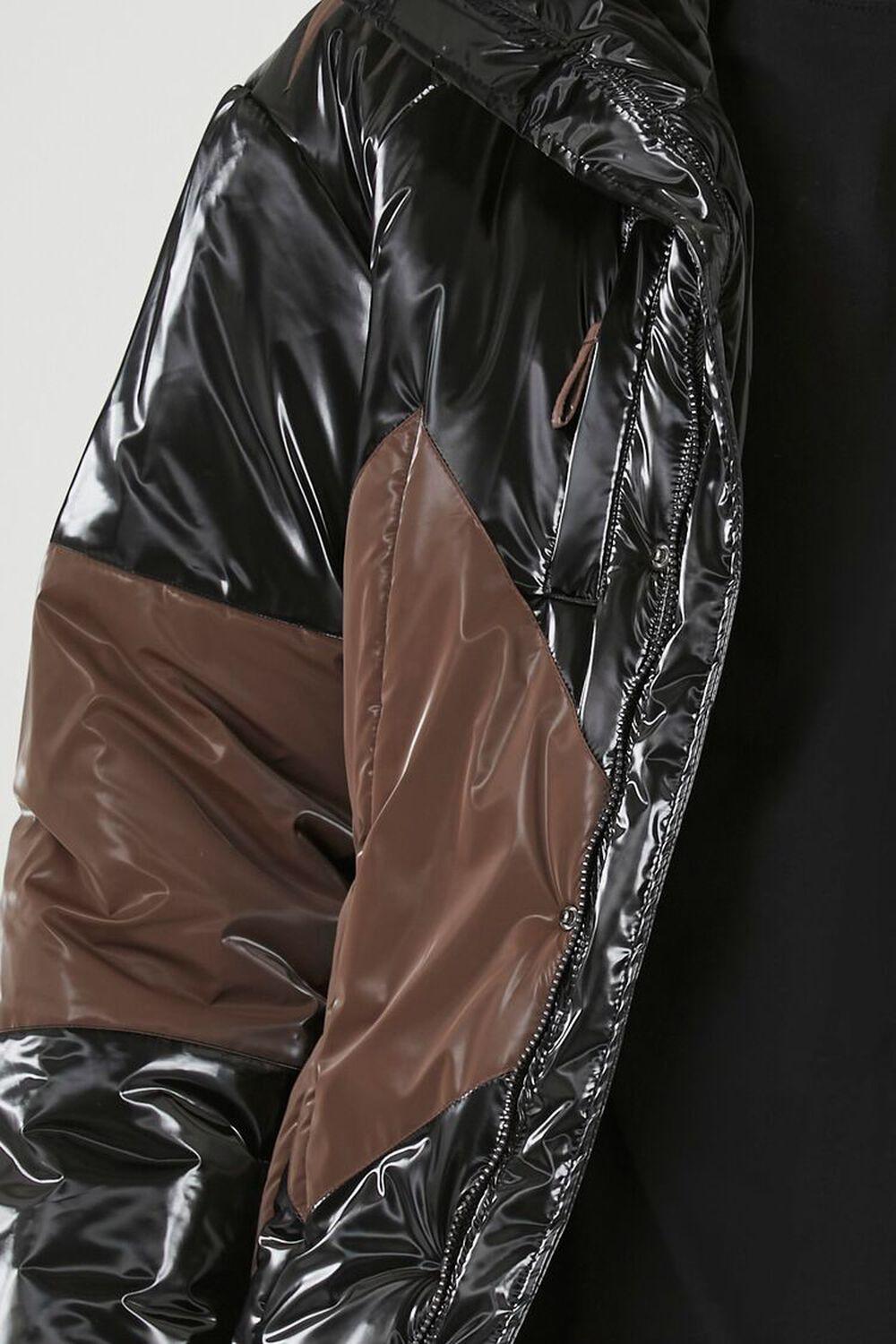 Faux Patent Leather Puffer Jacket | Forever 21 Product Image