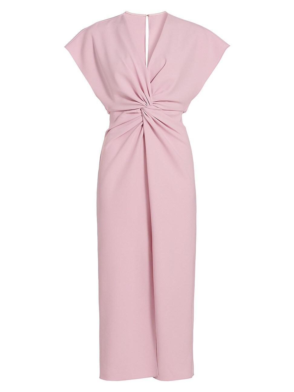 Womens Jackie Twist-Front Midi-Dress Product Image