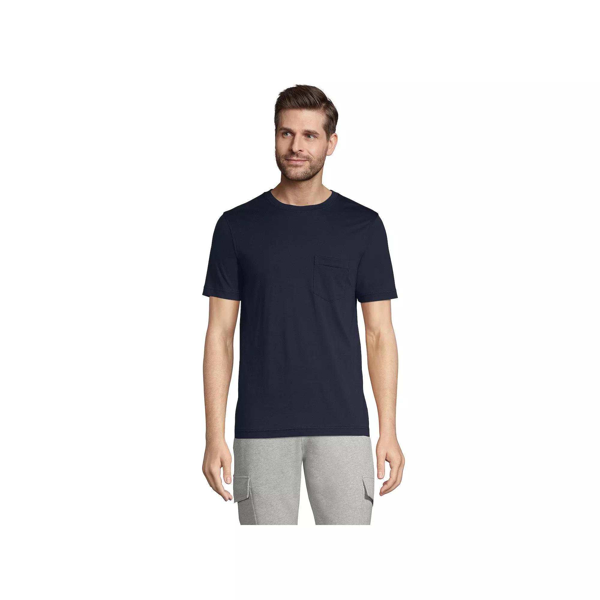 Men's Lands' End Supima Pocket Tee,  Product Image