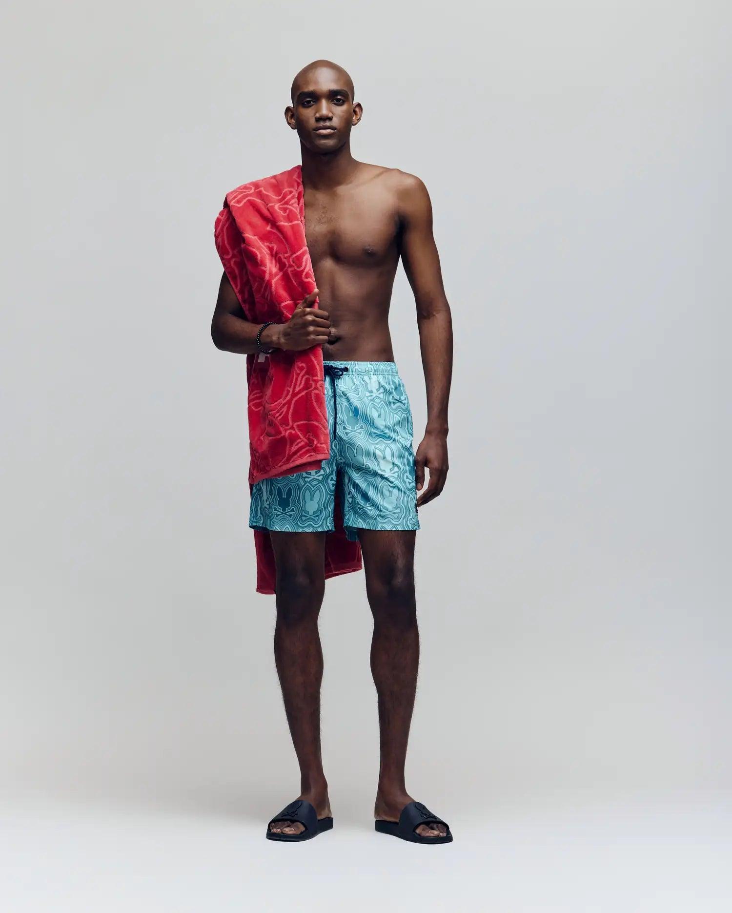 MENS CHUCK ALL OVER PRINT LIGHTWEIGHT SWIM TRUNK - MB1000003 Male Product Image