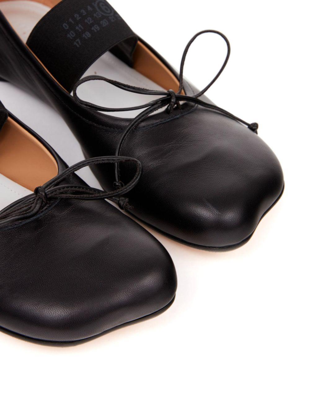 Anatomic Numbers-motif leather ballerinas  Product Image