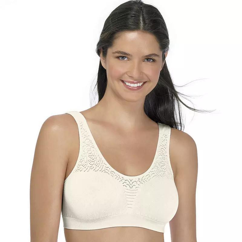 Bali Comfort Revolution Seamless Microfiber Crop Top DF103J, Women's, Size: Large, Nude Product Image