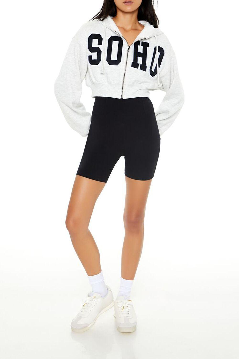 Soho Graphic Zip-Up Hoodie | Forever 21 Product Image