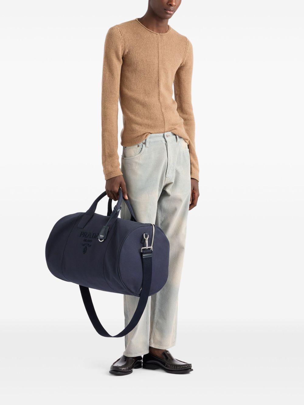 logo-embossed duffle bag Product Image