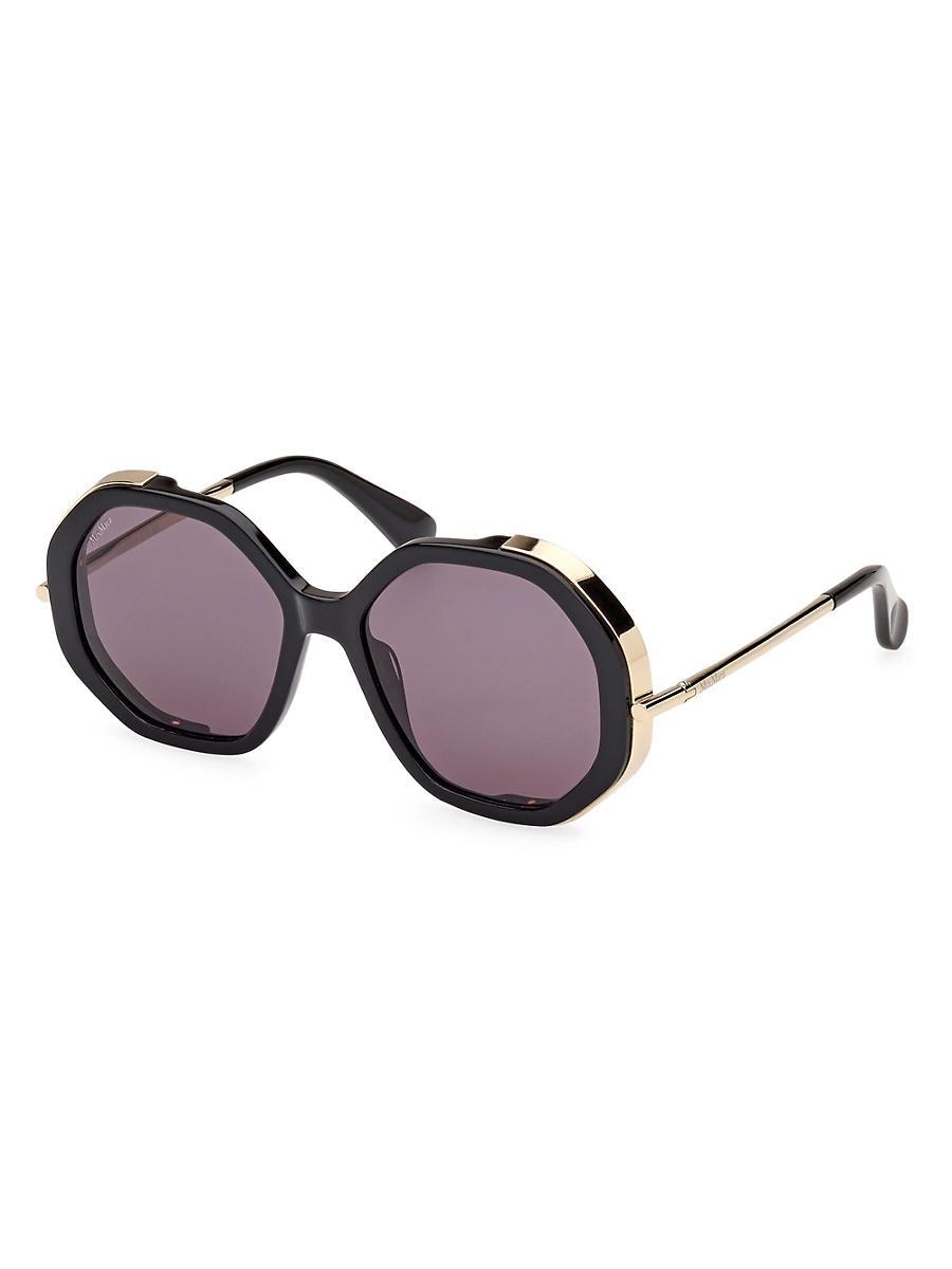 Womens 55MM Geometric Sunglasses Product Image