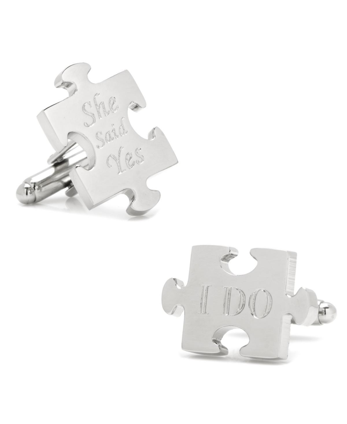 Wedding Puzzle Piece Cufflinks Product Image