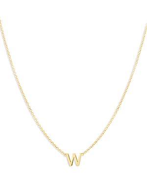 Womens 14K Yellow Gold Initial Pendant Necklace Product Image