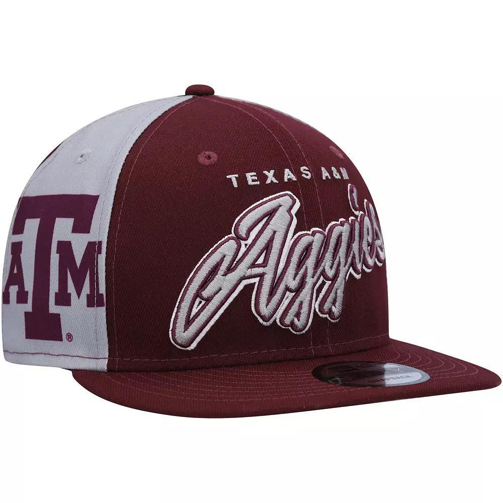 Men's New Era  Maroon Texas A&M Aggies Outright 9FIFTY Snapback Hat, Red Product Image