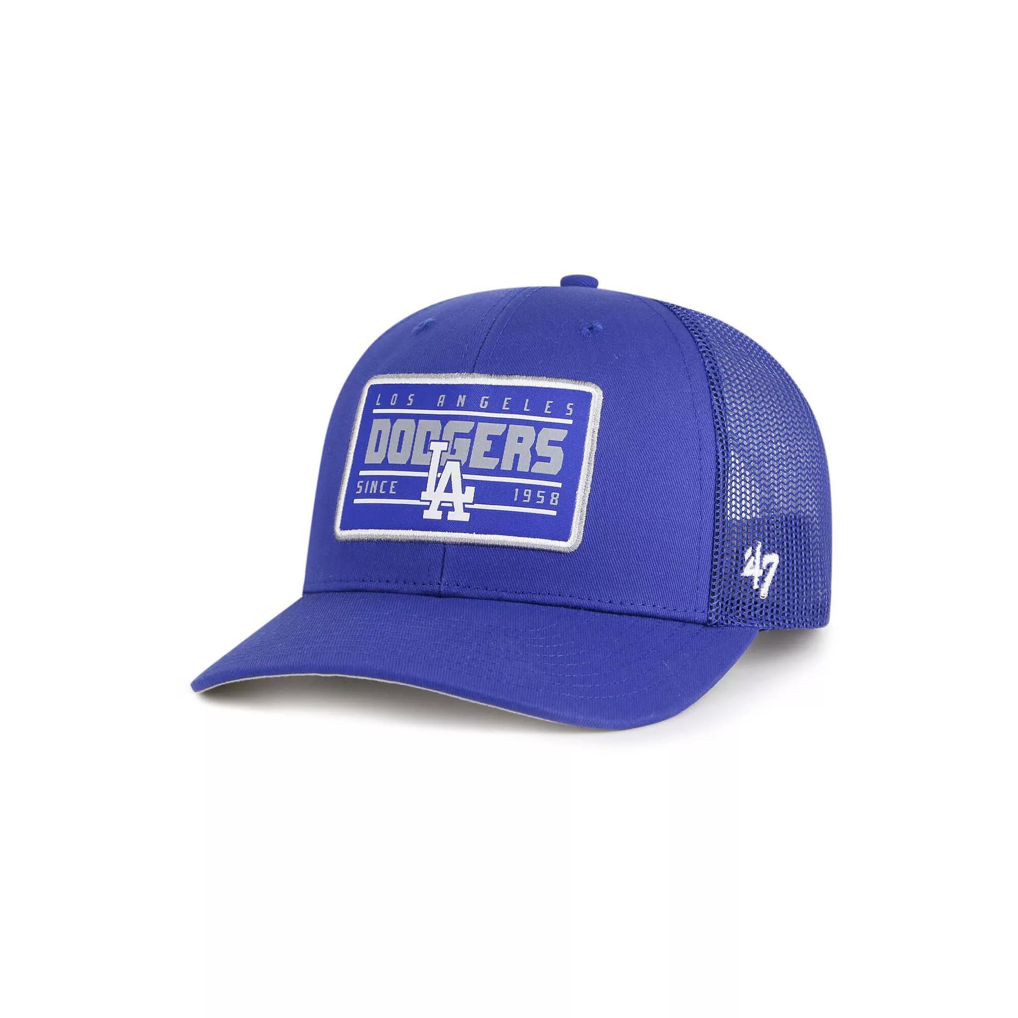Men's '47 Royal Los Angeles Dodgers Hardline Trucker Adjustable Hat, Blue Product Image