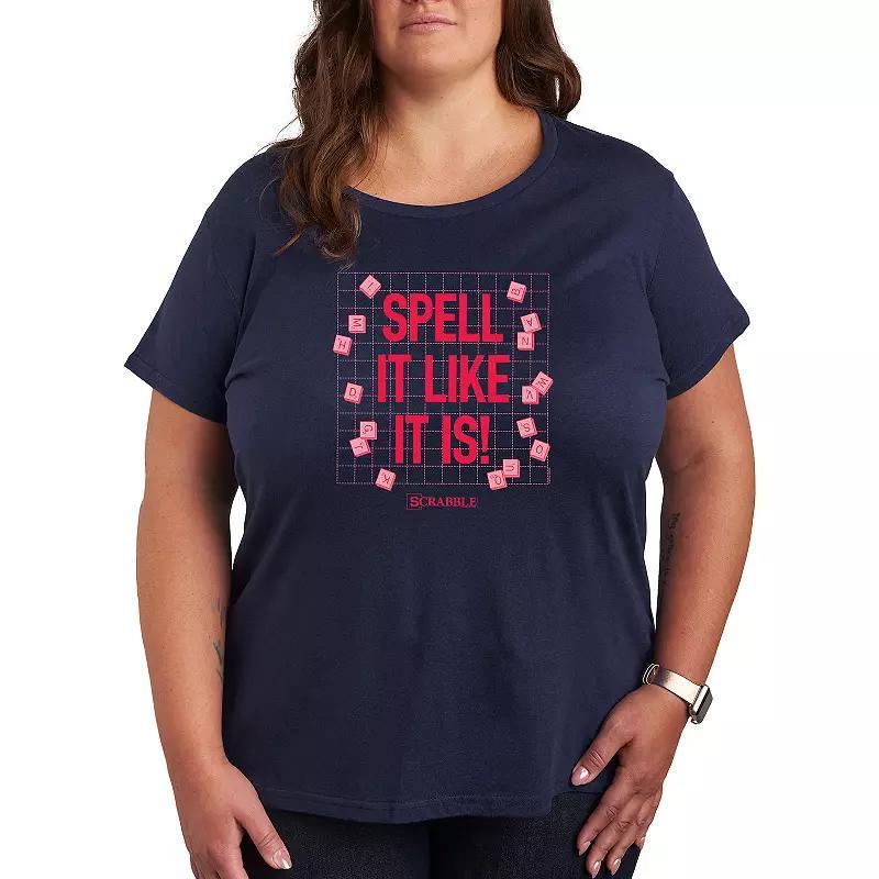 Plus Scrabble Spell It Like It Is Graphic Tee by Hasbro, Womens Product Image